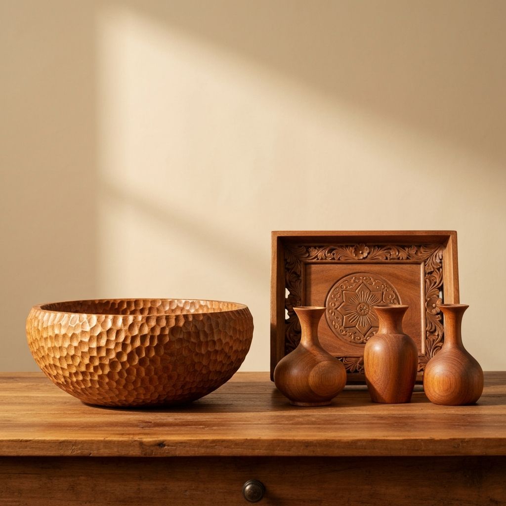 Artesanato em madeira Valena